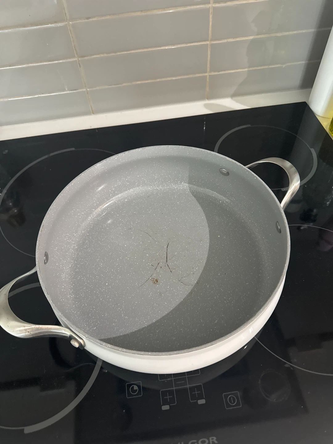 Masterclass White Frying Pan with Lid - photo 2