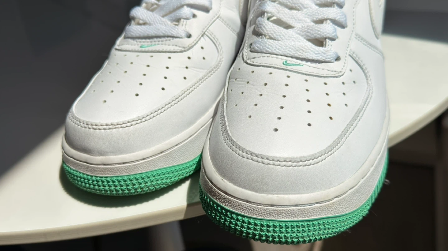 Nike Air Force 1 '07 Mint Green & White Sneakers - photo 2