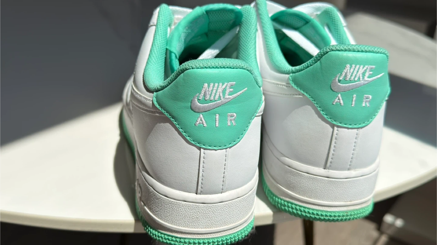Nike Air Force 1 '07 Mint Green & White Sneakers - photo 4