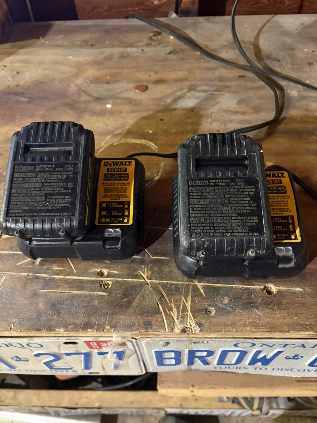 DeWalt DCB201 Battery Pack and DCB107 Charger