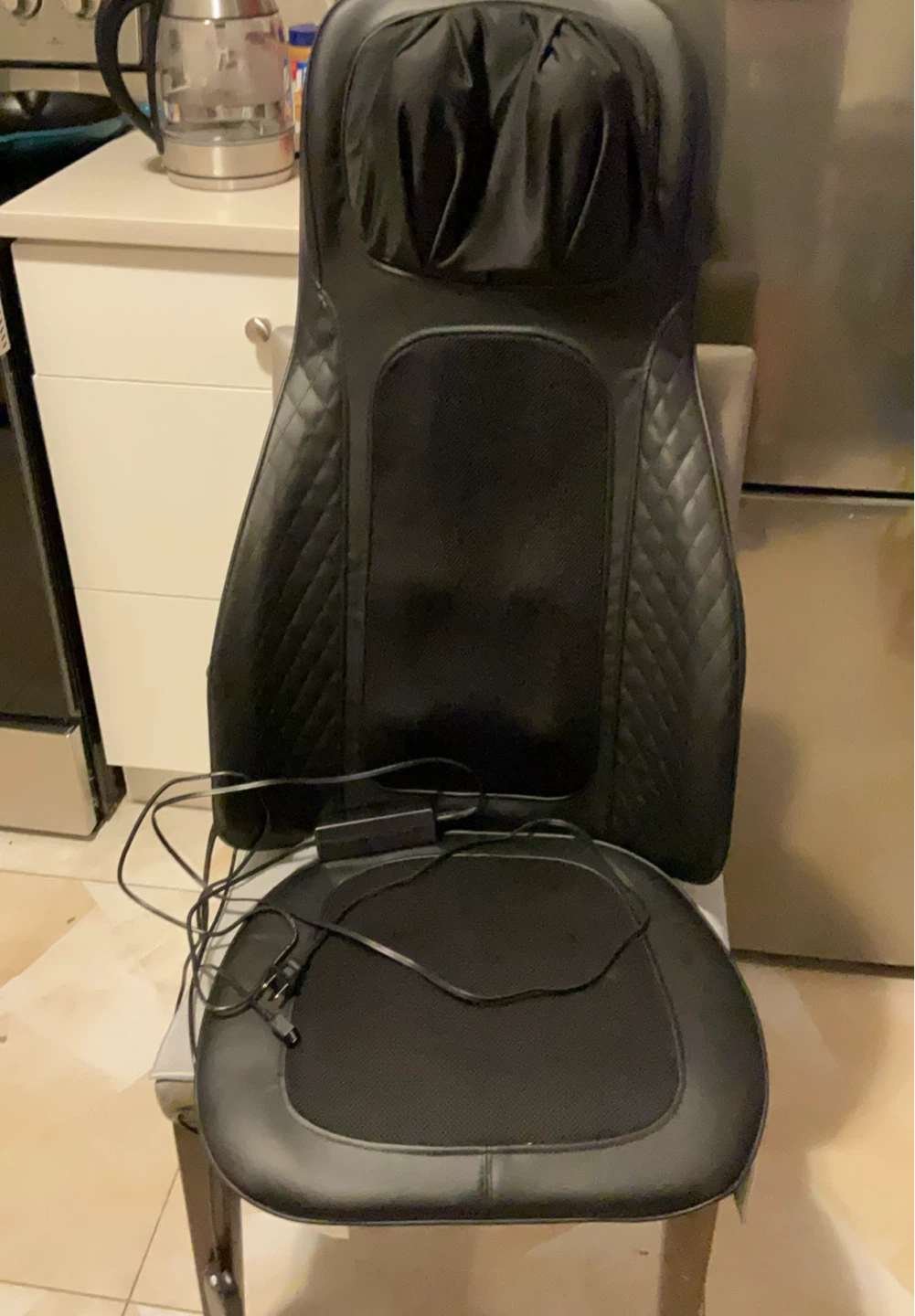 Black Shiatsu Massage Seat Cushion