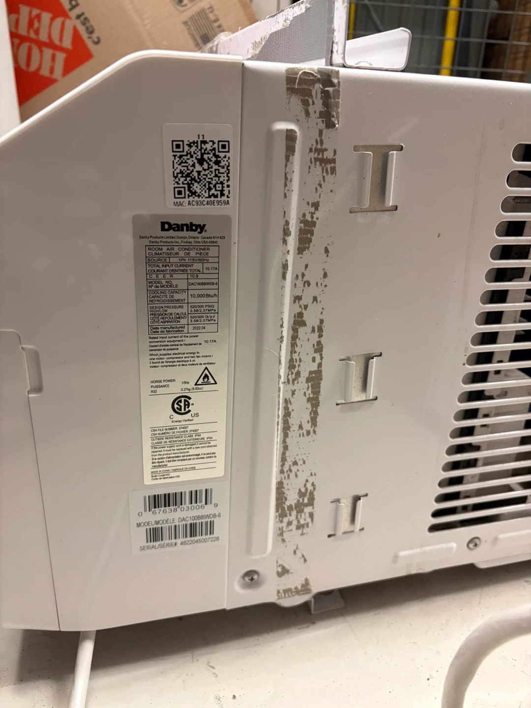 Danby 10,000 BTU Window Air Conditioner - photo 4