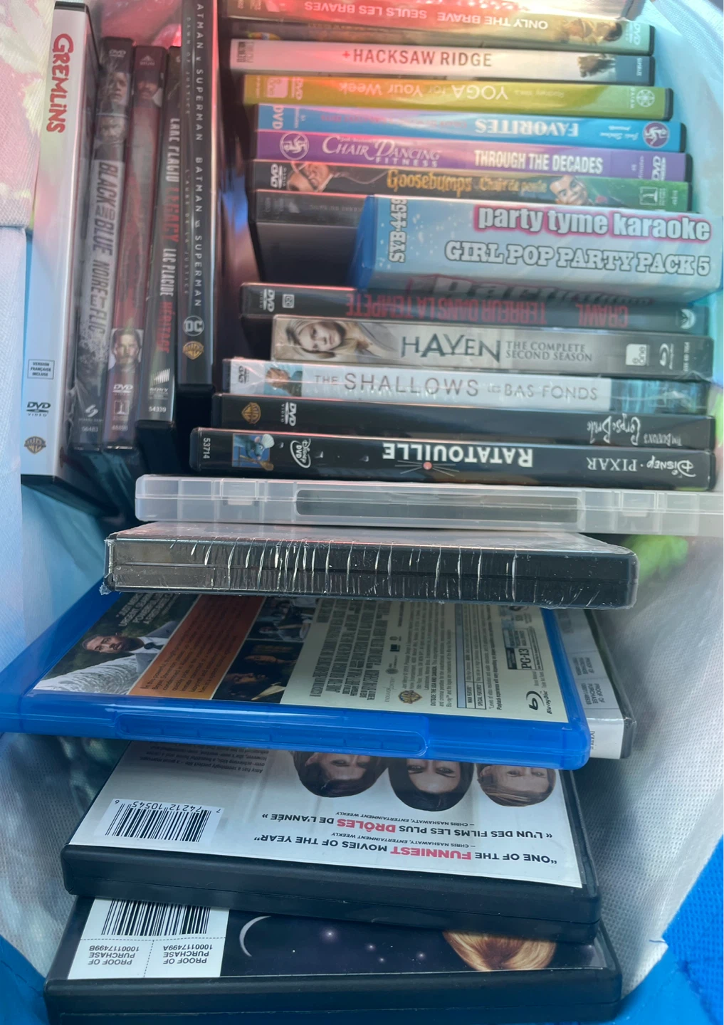 DVDs and Blu-rays