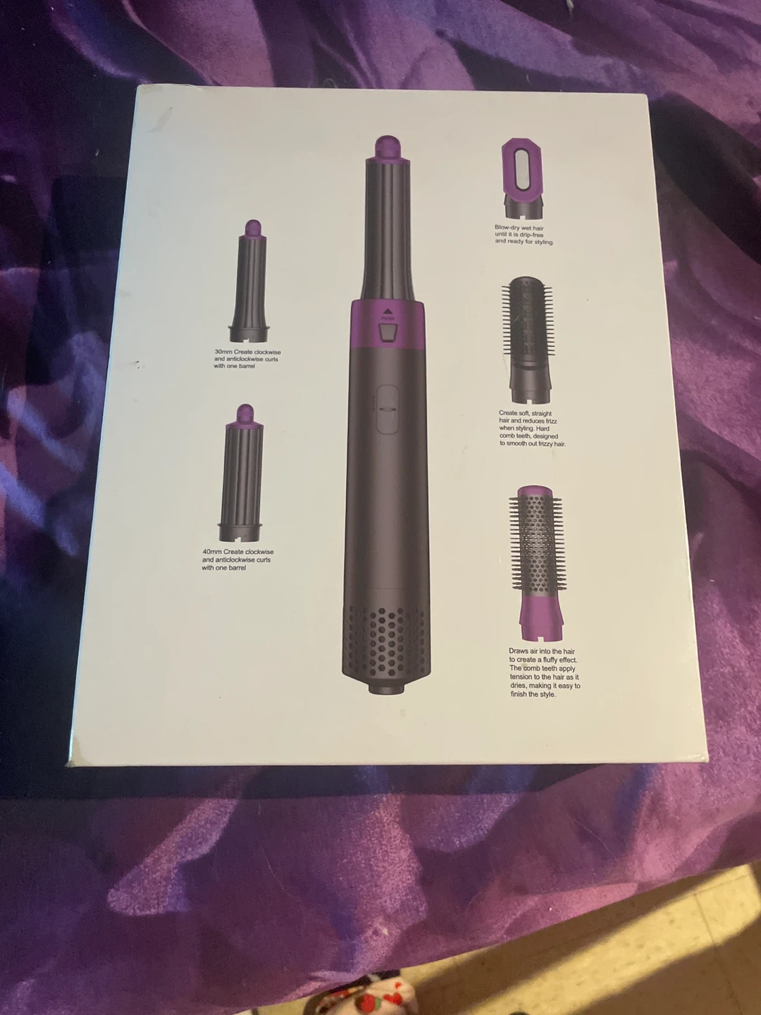 Hair Styling Tool with Multiple Attachments