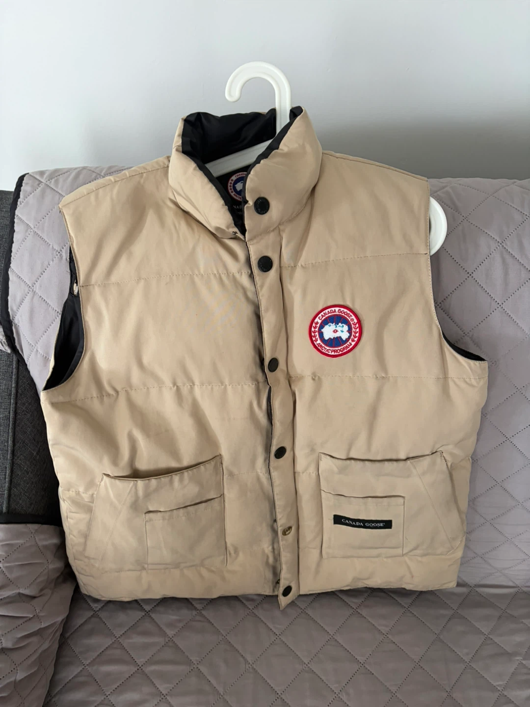 Canada Goose Puffer Vest - Tan - Size S/P