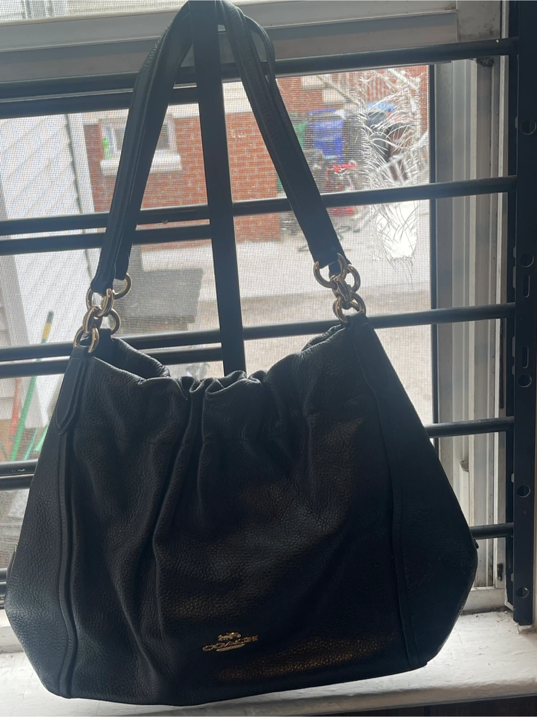 Coach Black Leather Shoulder Bag - photo 2