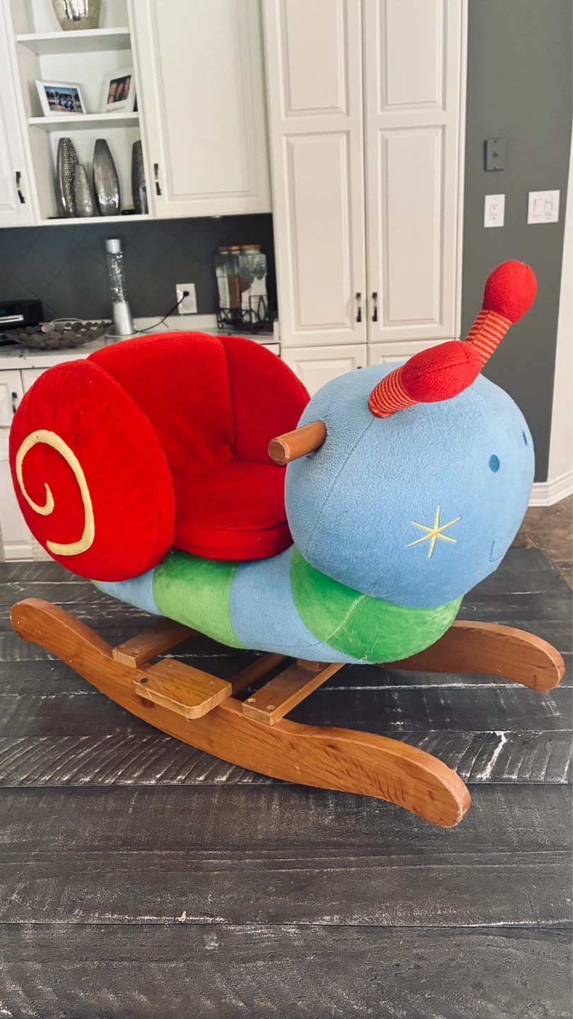 Mamas & Papas wooden Stanley the snail rocking chair