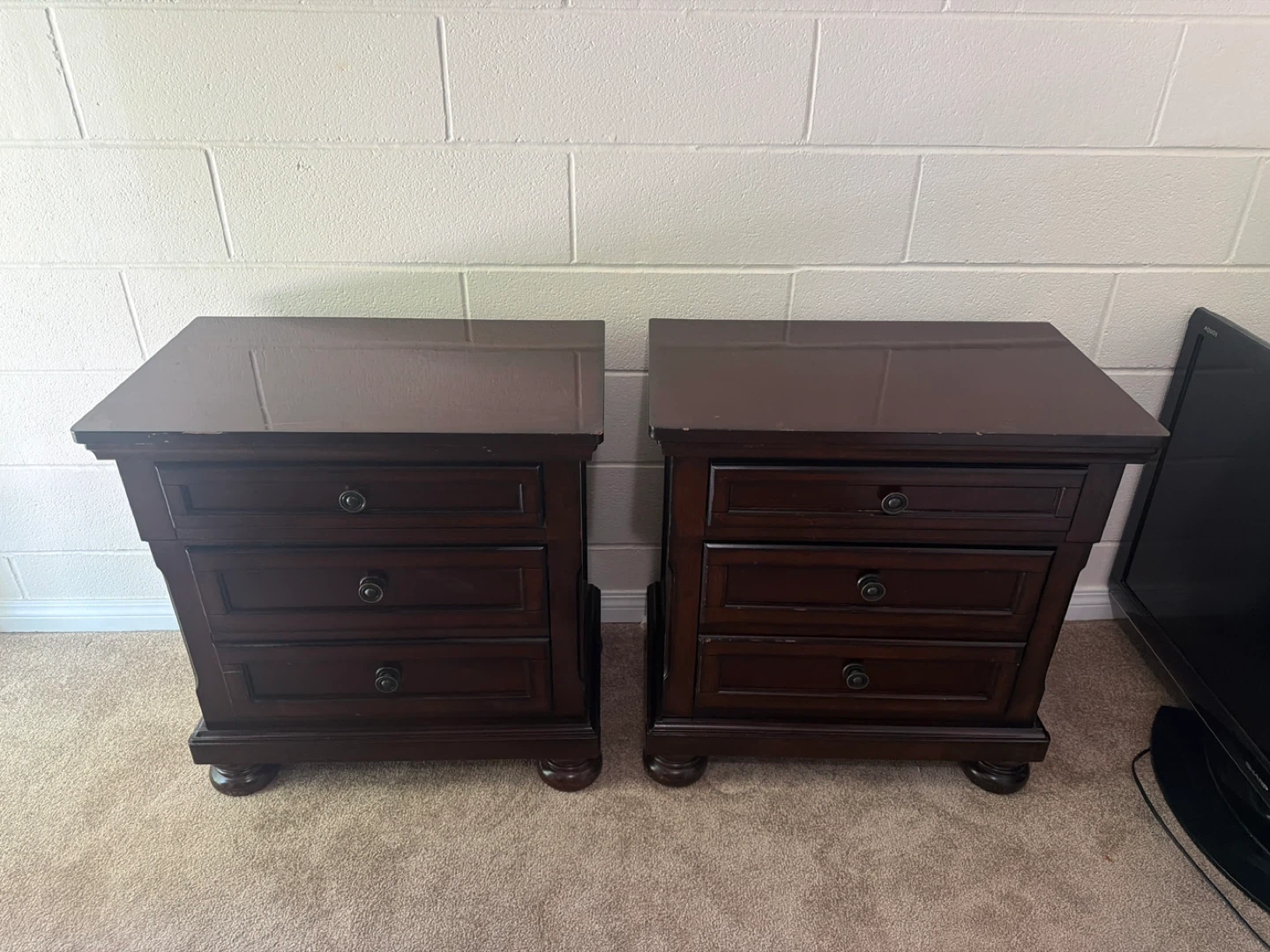 Porter Slegh bed frame and night stands