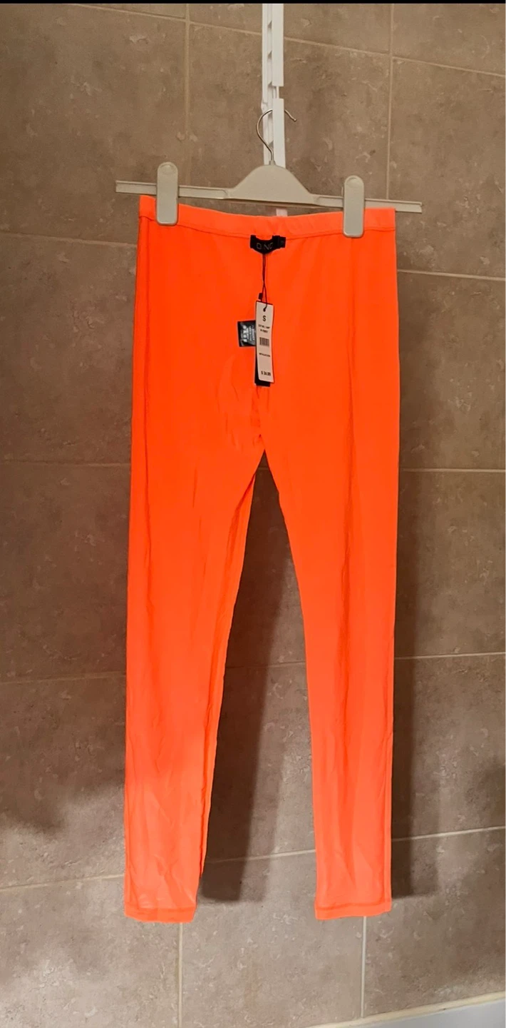 O.N.E. Bright Orange Mesh Leggings