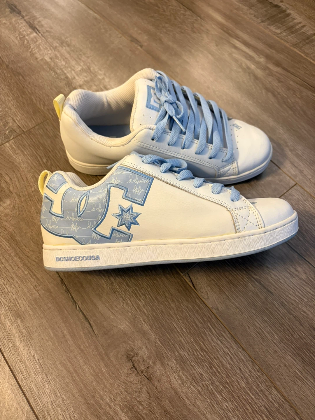 -New- DC White & Blue Sneakers