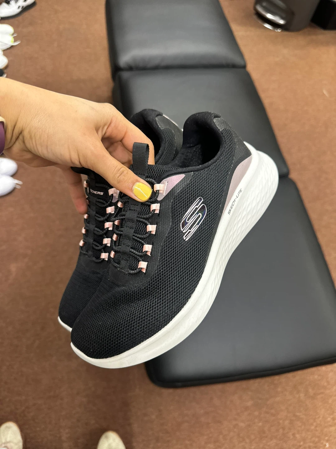 Skechers Women's Black Mesh Sneakers