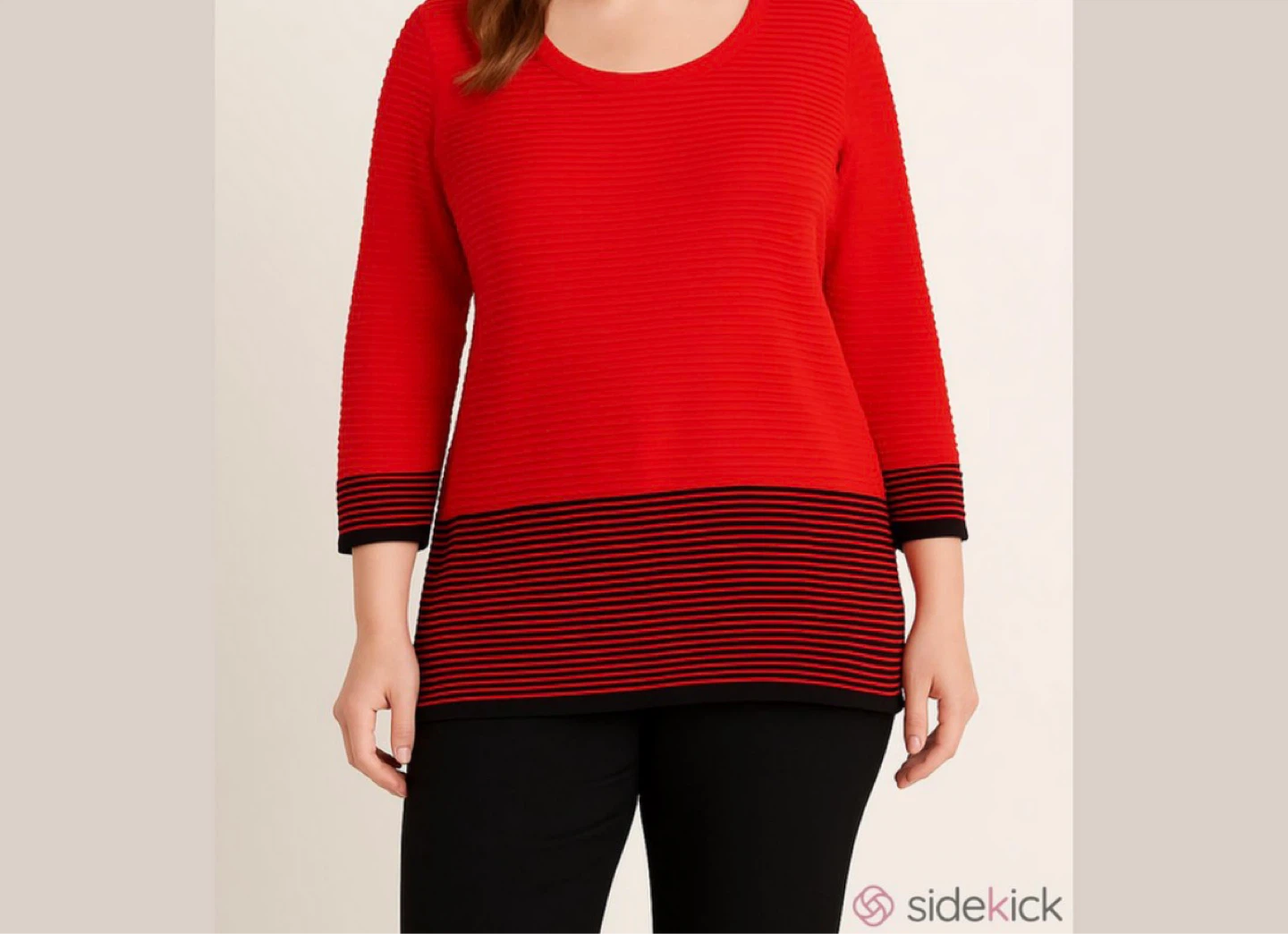Charter Club Red Ribbed Knit Sweater XL - photo 2