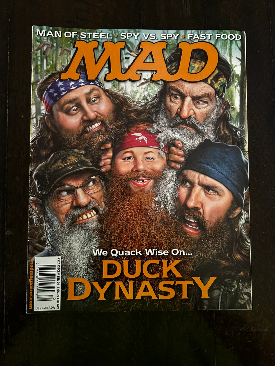 MAD Magazine December 2013 Duck Dynasty Cover