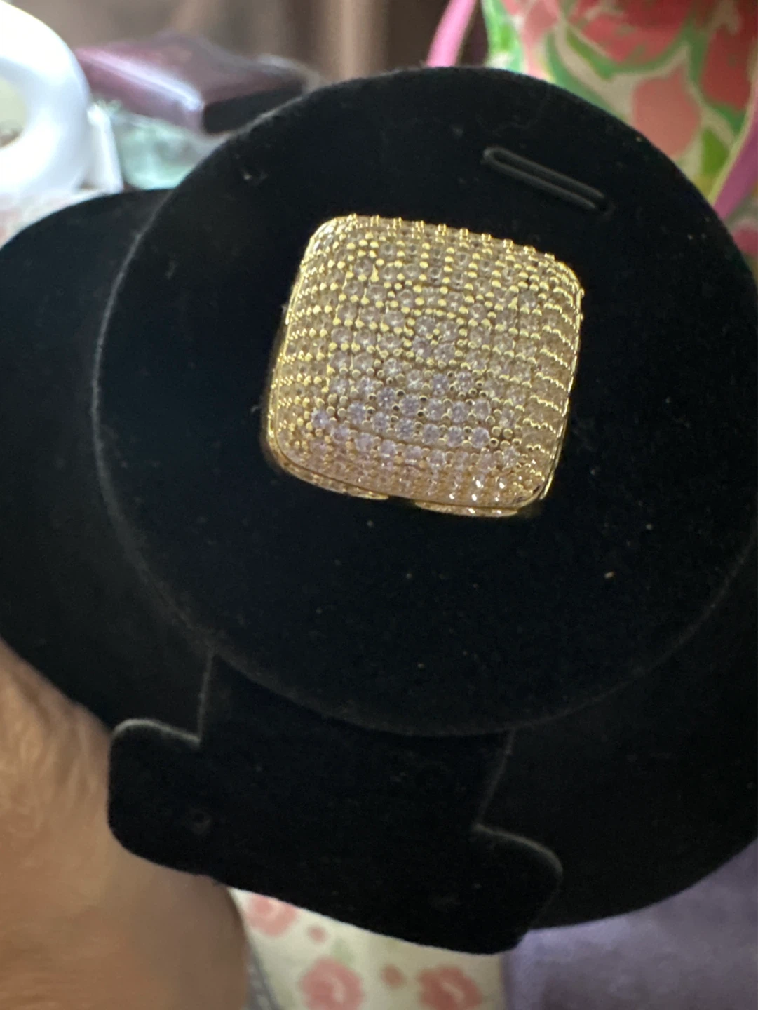 14kGold laminated Paved Ring