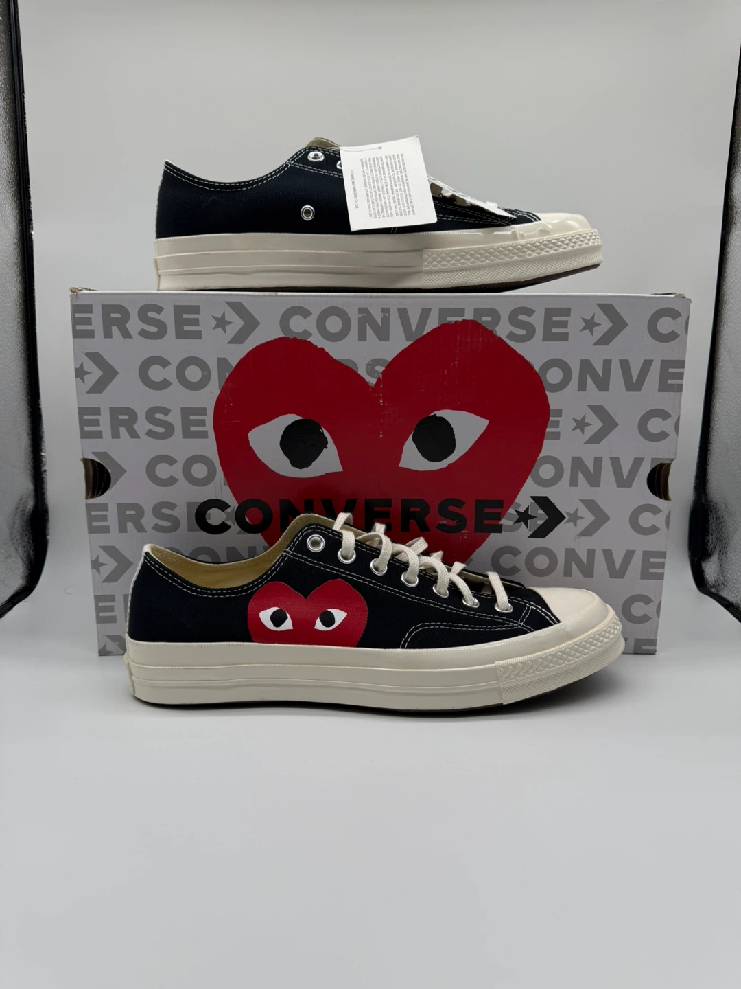 Converse x CDG PLAY Chuck 70 Low Black Men’s Sz 11/Women’s 13 - photo 2