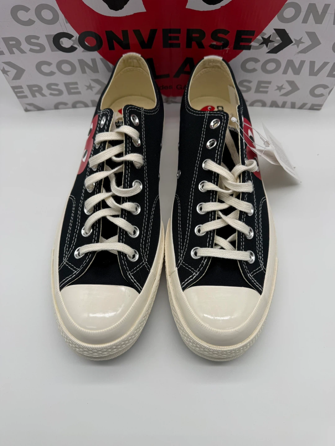 Converse x CDG PLAY Chuck 70 Low Black Men’s Sz 11/Women’s 13 - photo 5