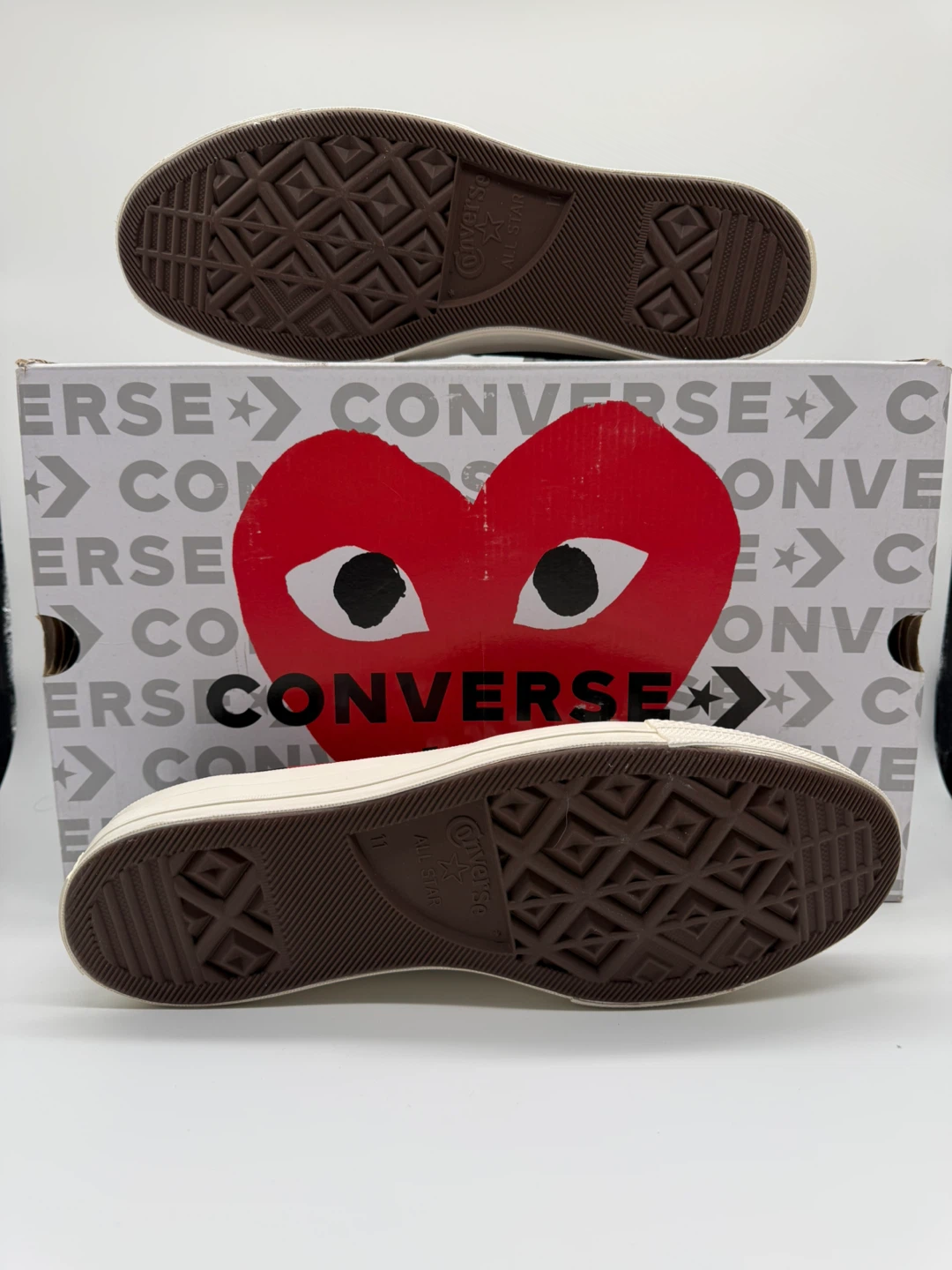 Converse x CDG PLAY Chuck 70 Low Black Men’s Sz 11/Women’s 13 - photo 3