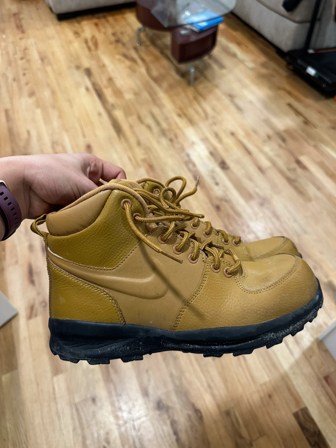 Nike Work Boots Tan