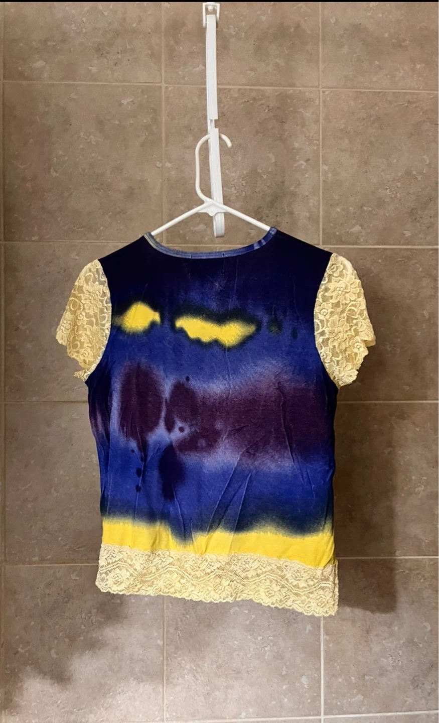 Fresh FX Tie-Dye Lace Trim T-Shirt - photo 2