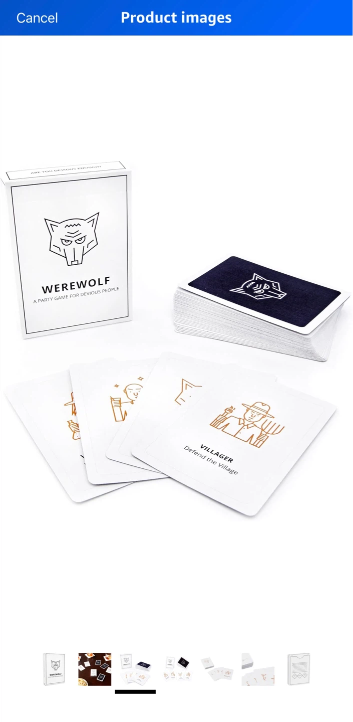 Werewolf Party Game – Complete Set | 7–35 Players - photo 4