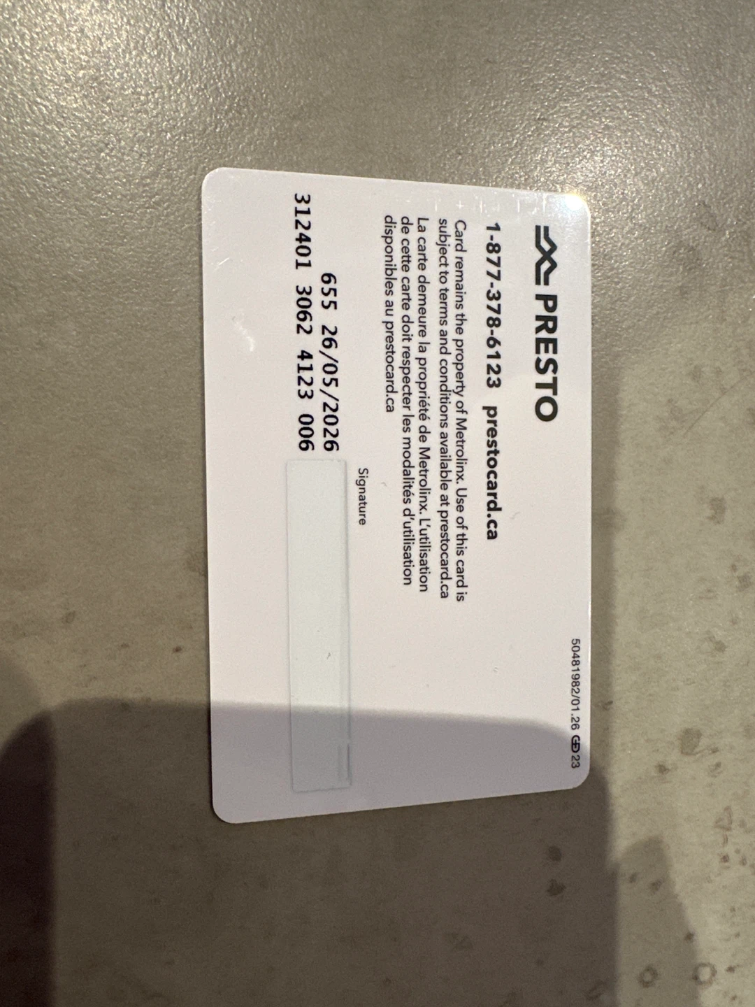 PRESTO Card Limited Edition Toronto Summer 2026 - photo 2