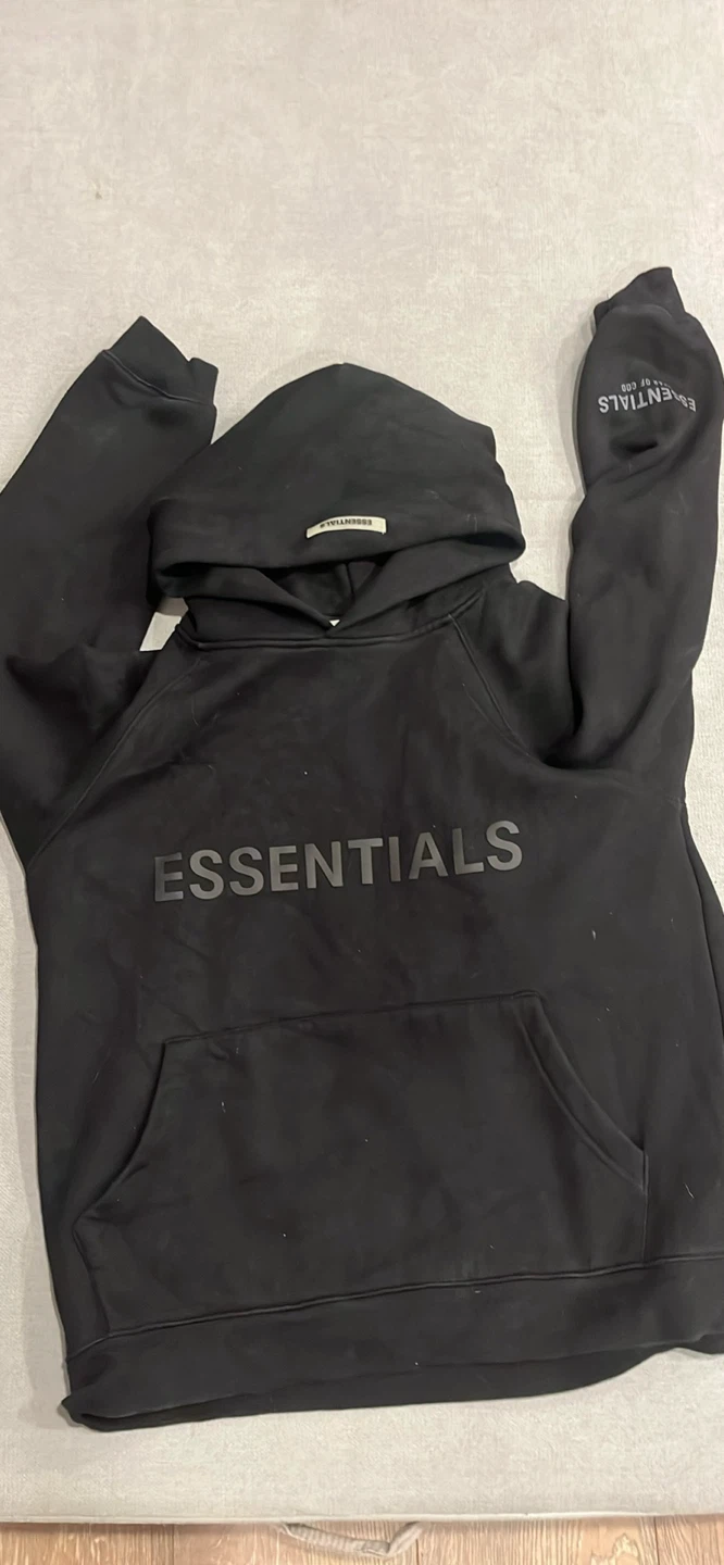 Fear of God ESSENTIALS Black Hoodie