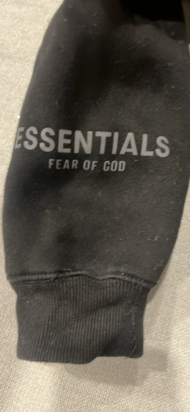 Fear of God ESSENTIALS Black Hoodie - photo 3