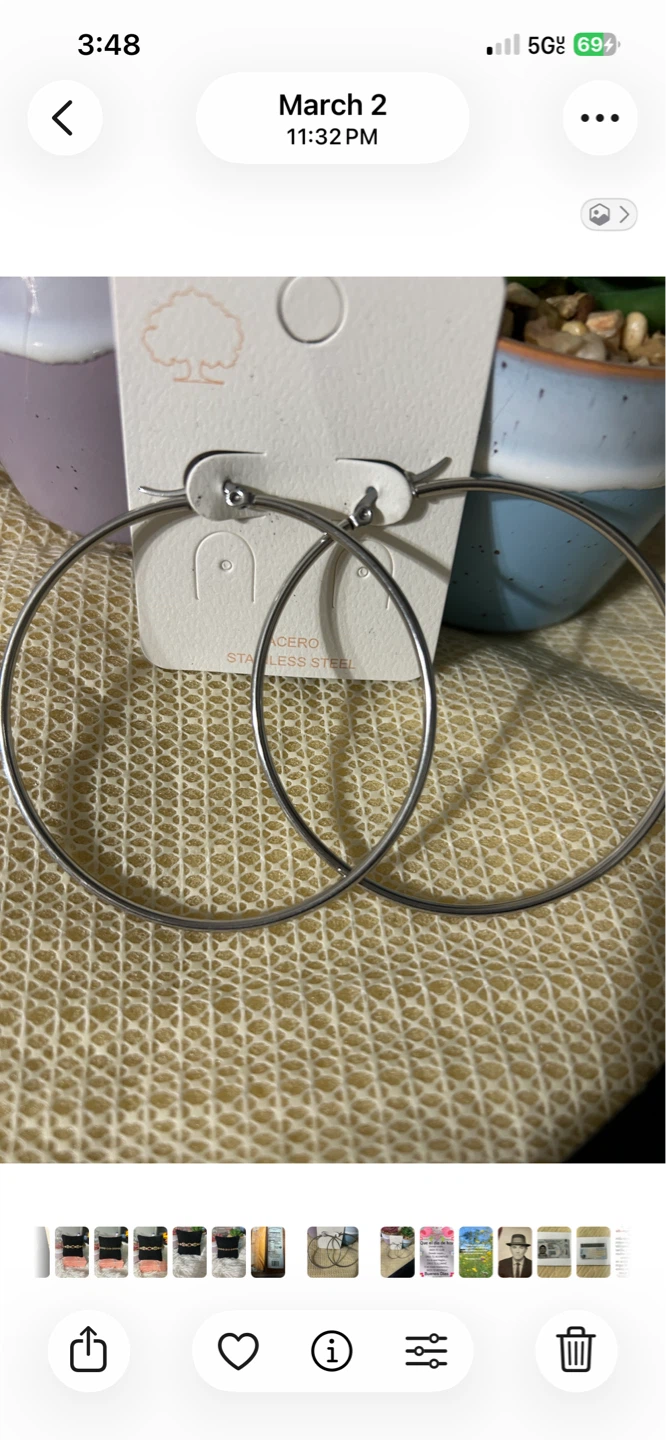 Silver Hoop Earrings
