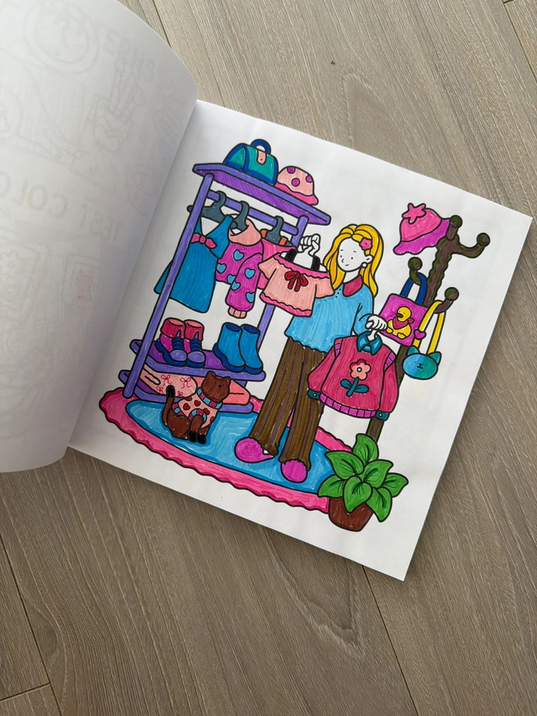 Girl Moments Coloring Book by Coco Wyo – Gently Used - photo 3