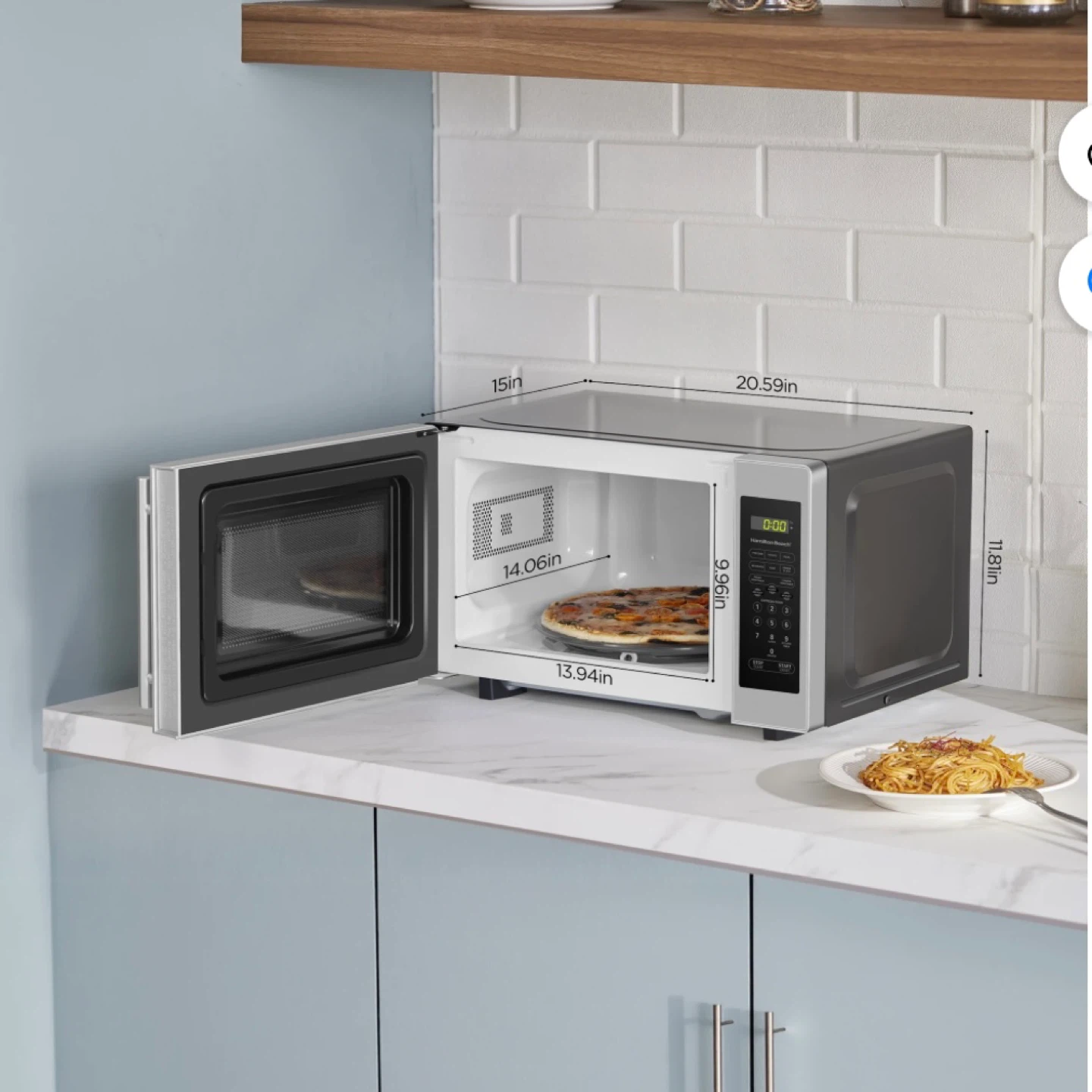 Hamilton Beach 0.7 cu.ft. Stainless Steel Microwave