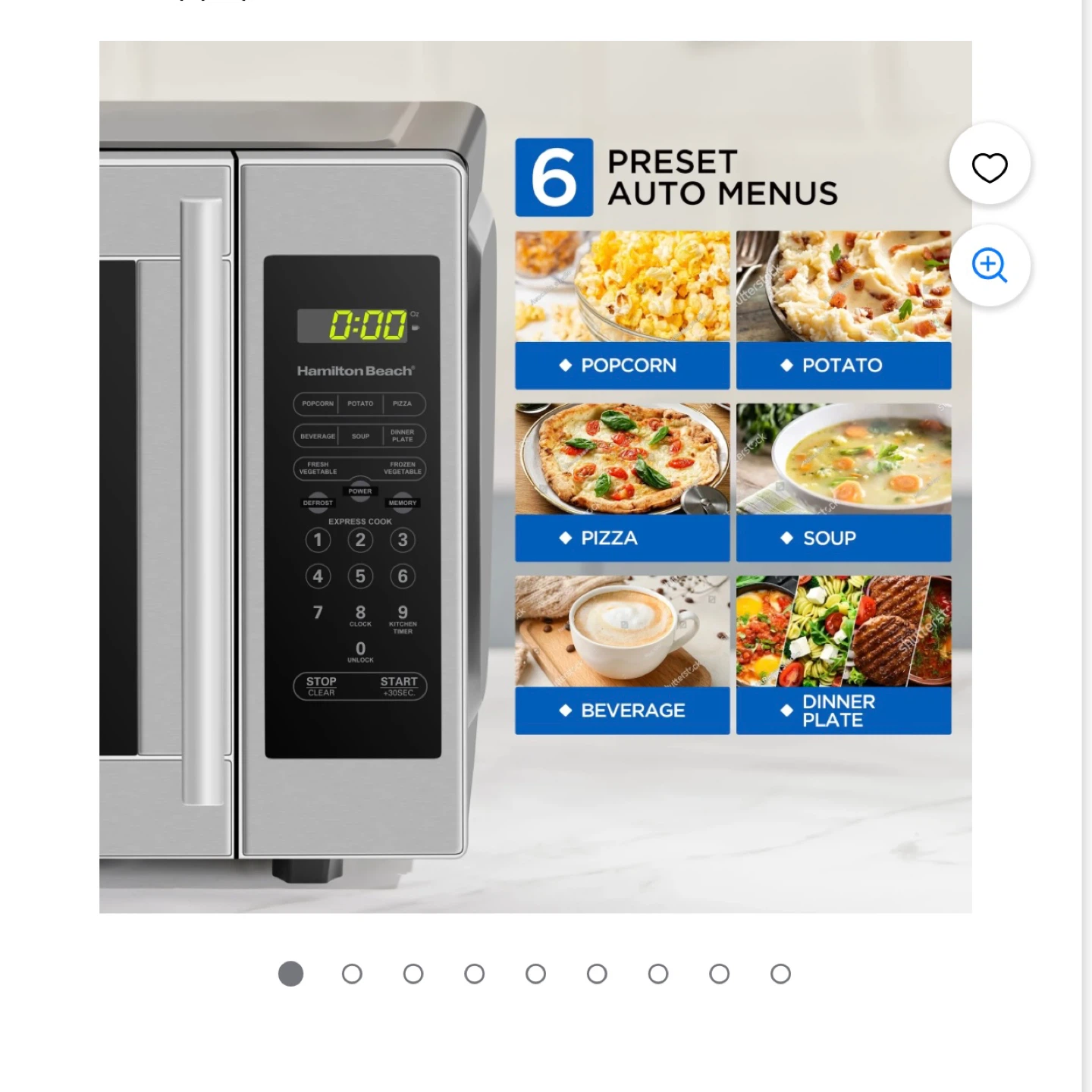 Hamilton Beach 0.7 cu.ft. Stainless Steel Microwave - photo 2