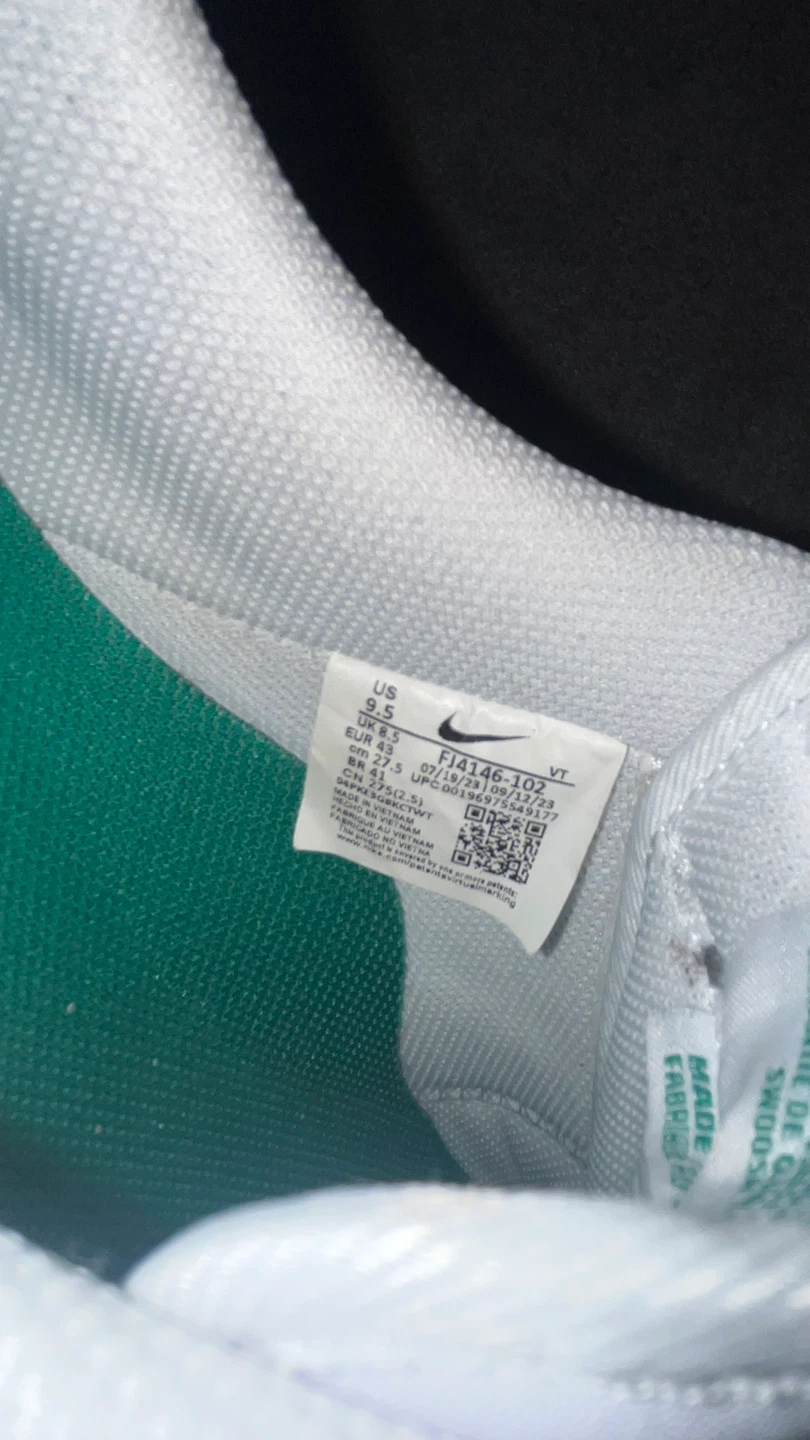 Nike Air Force 1 White/Green - photo 4
