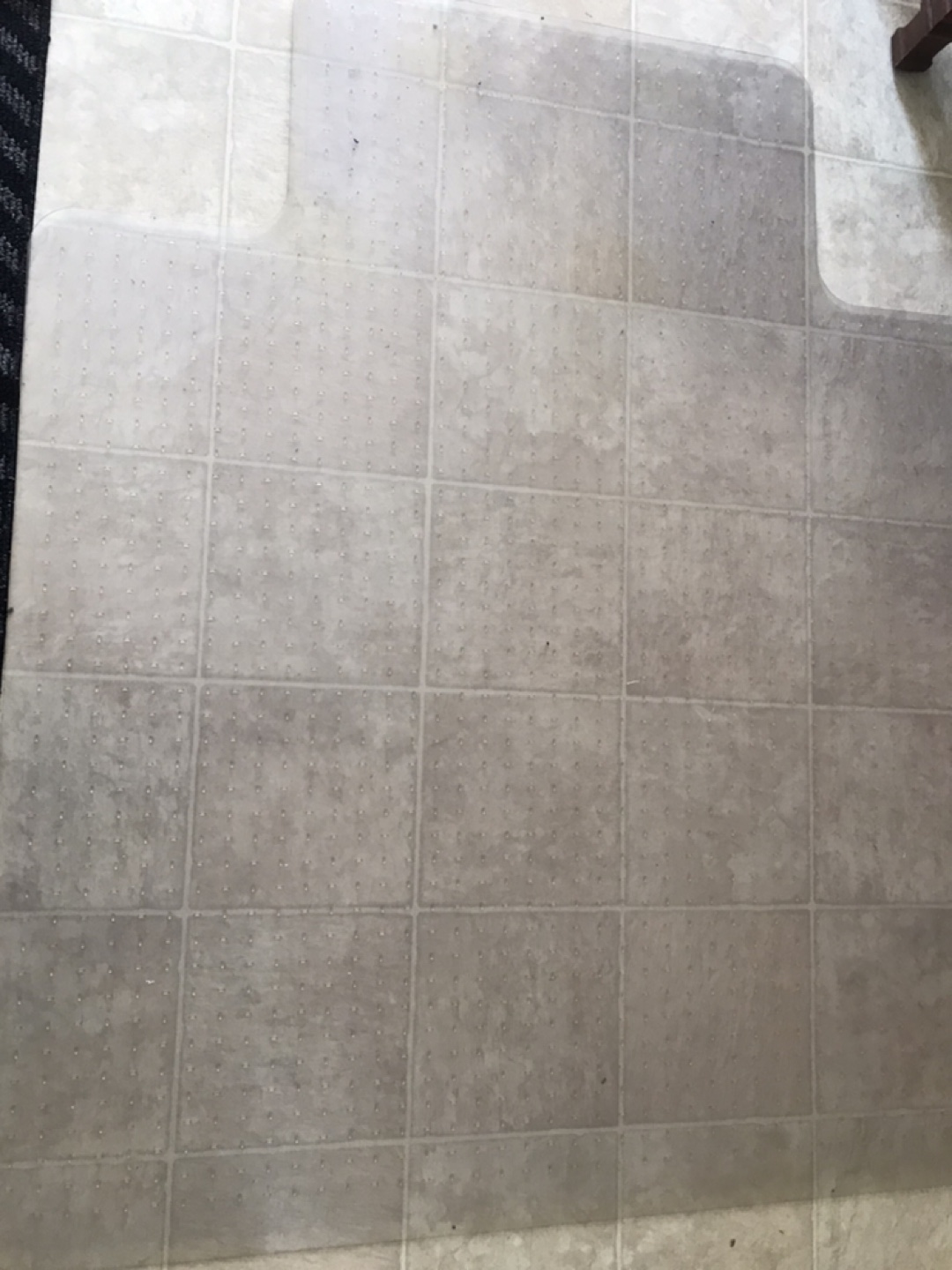Clear Floor Desk Mat 54” X 45”