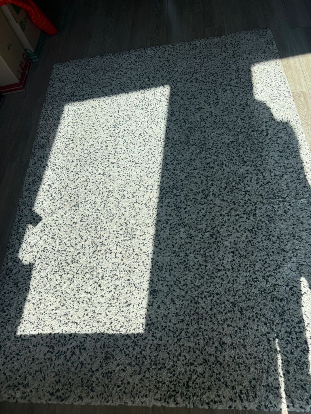 Gray and White Speckled Area Rug - photo 3