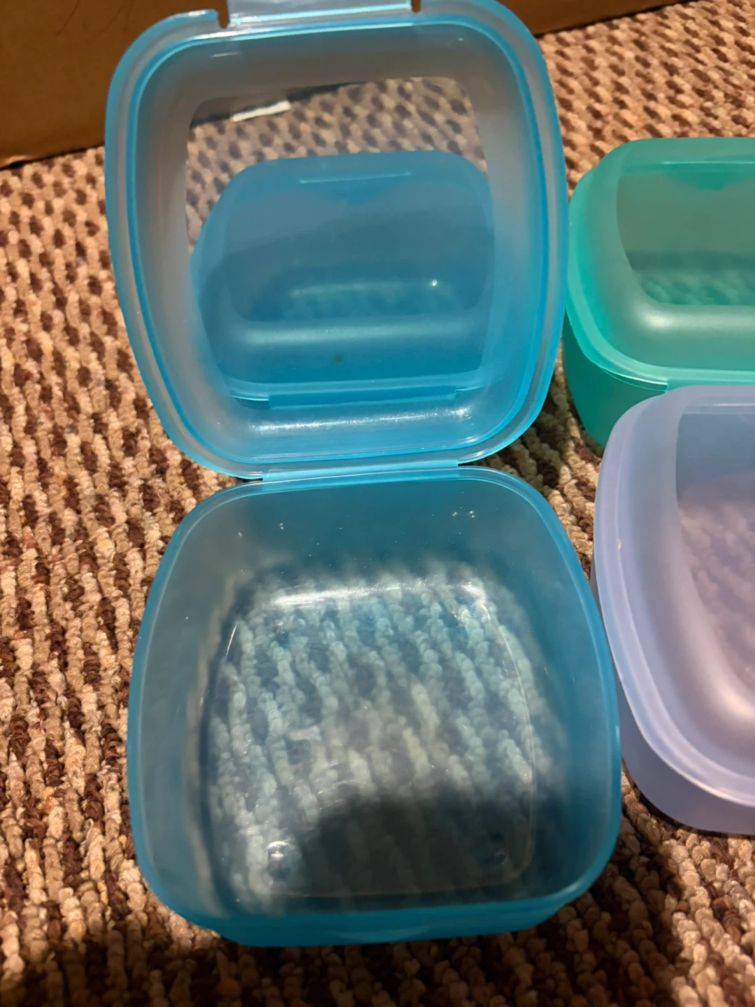 Set of 4 Small Plastic Storage Containers - photo 2