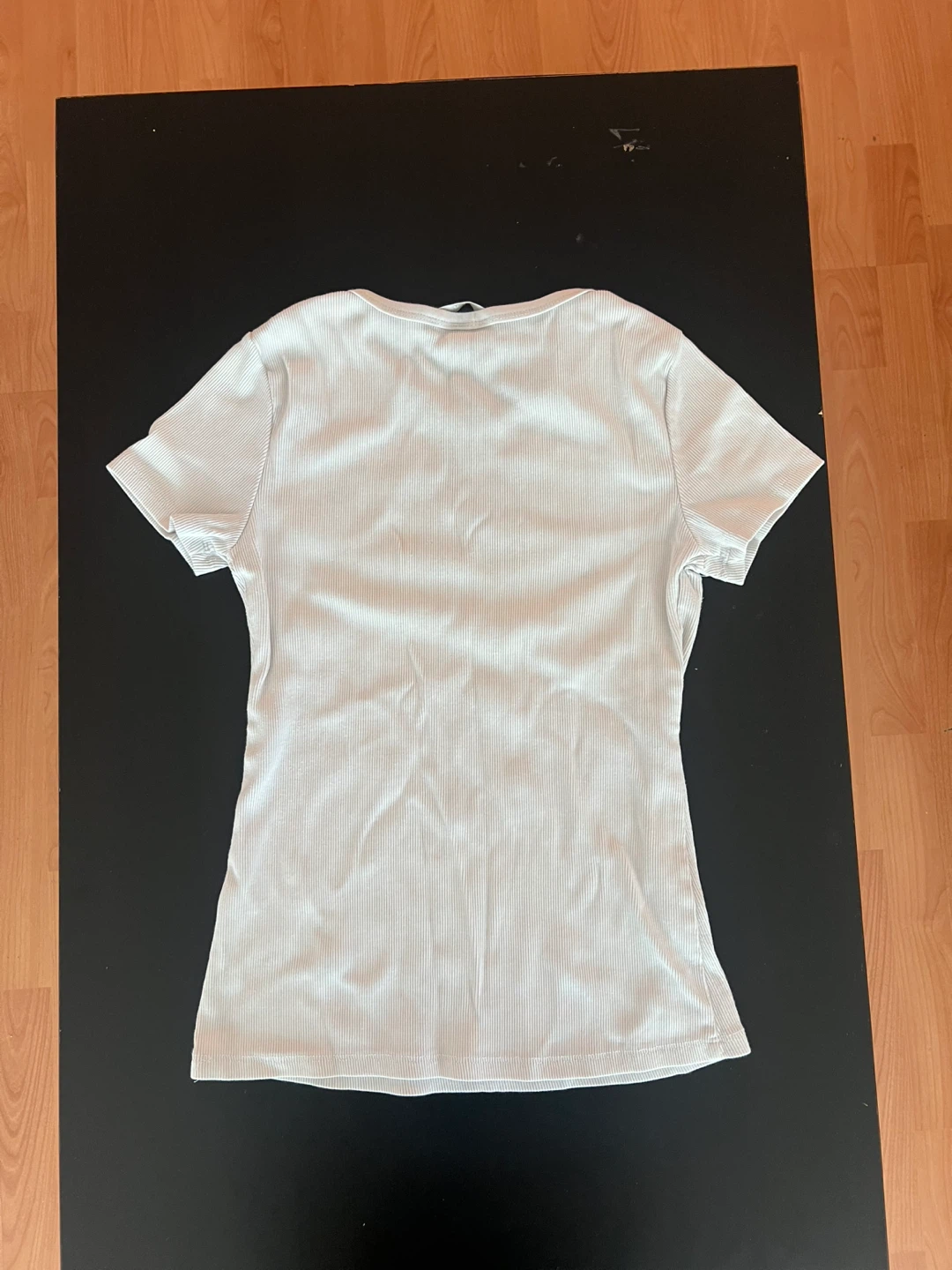 Cotton H&M White Ribbed T-Shirt - photo 2