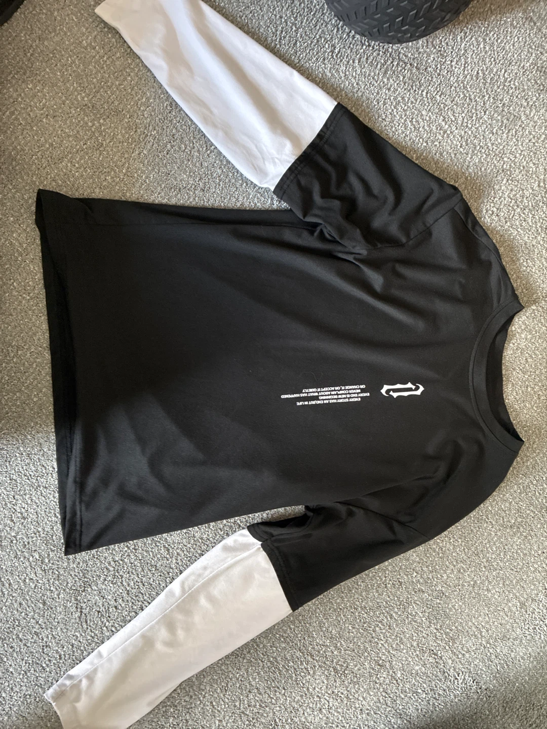 Black and White Long Sleeve Shirt