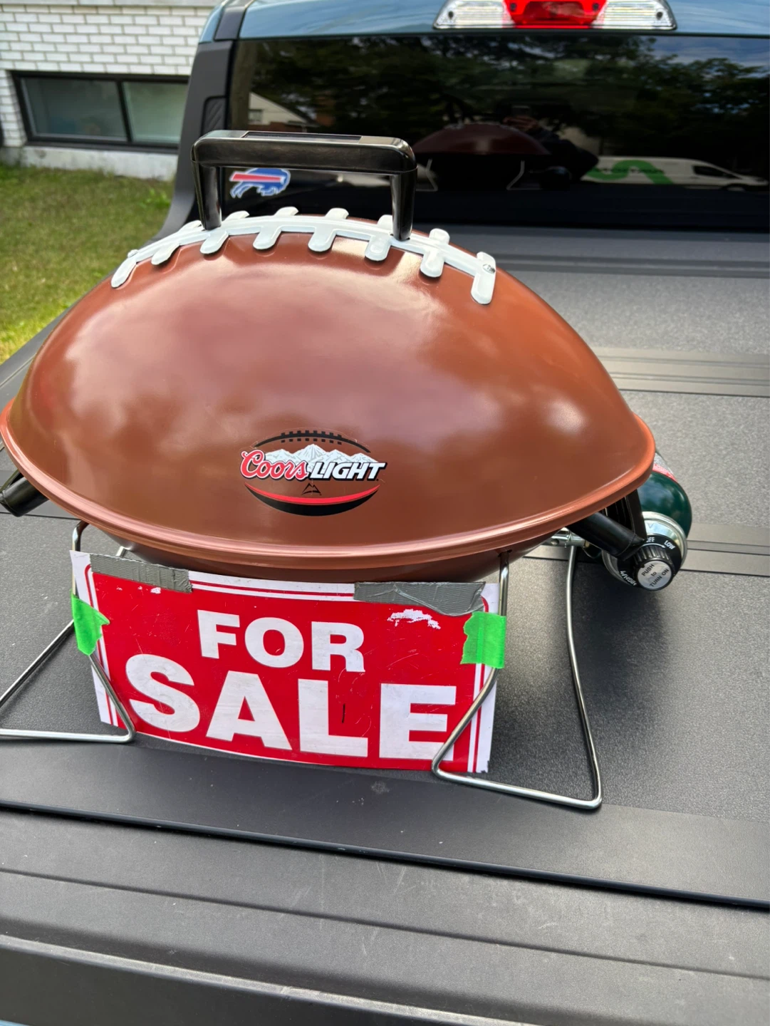 New Coors Football BBQ Grill (First one with Cash Takes it) - photo 3