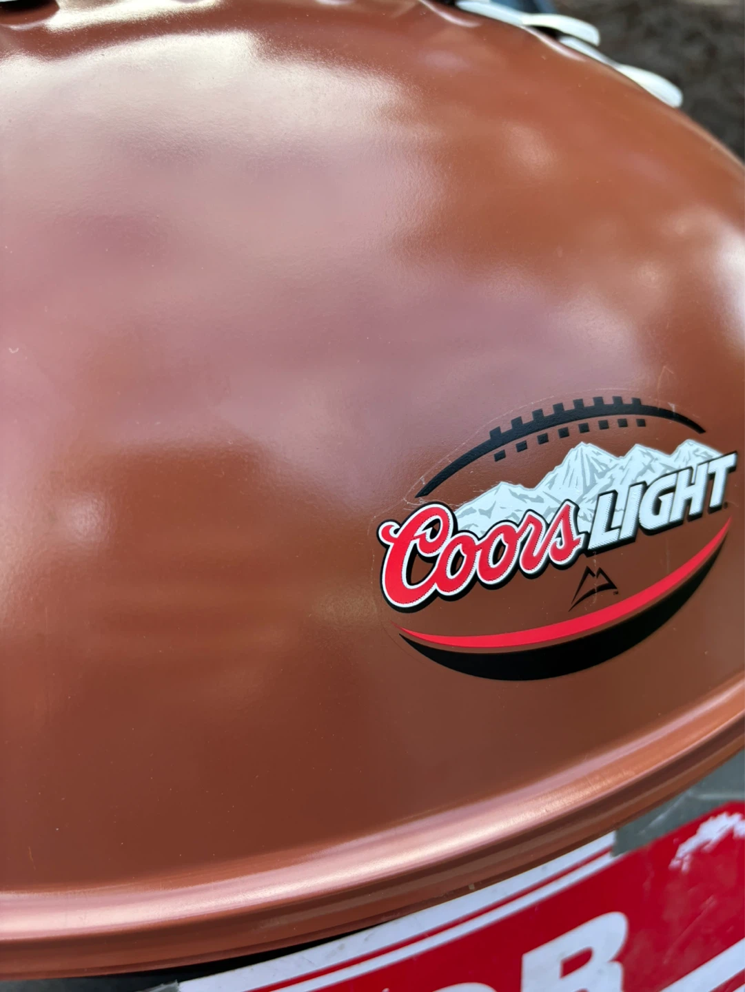 New Coors Football BBQ Grill (First one with Cash Takes it)