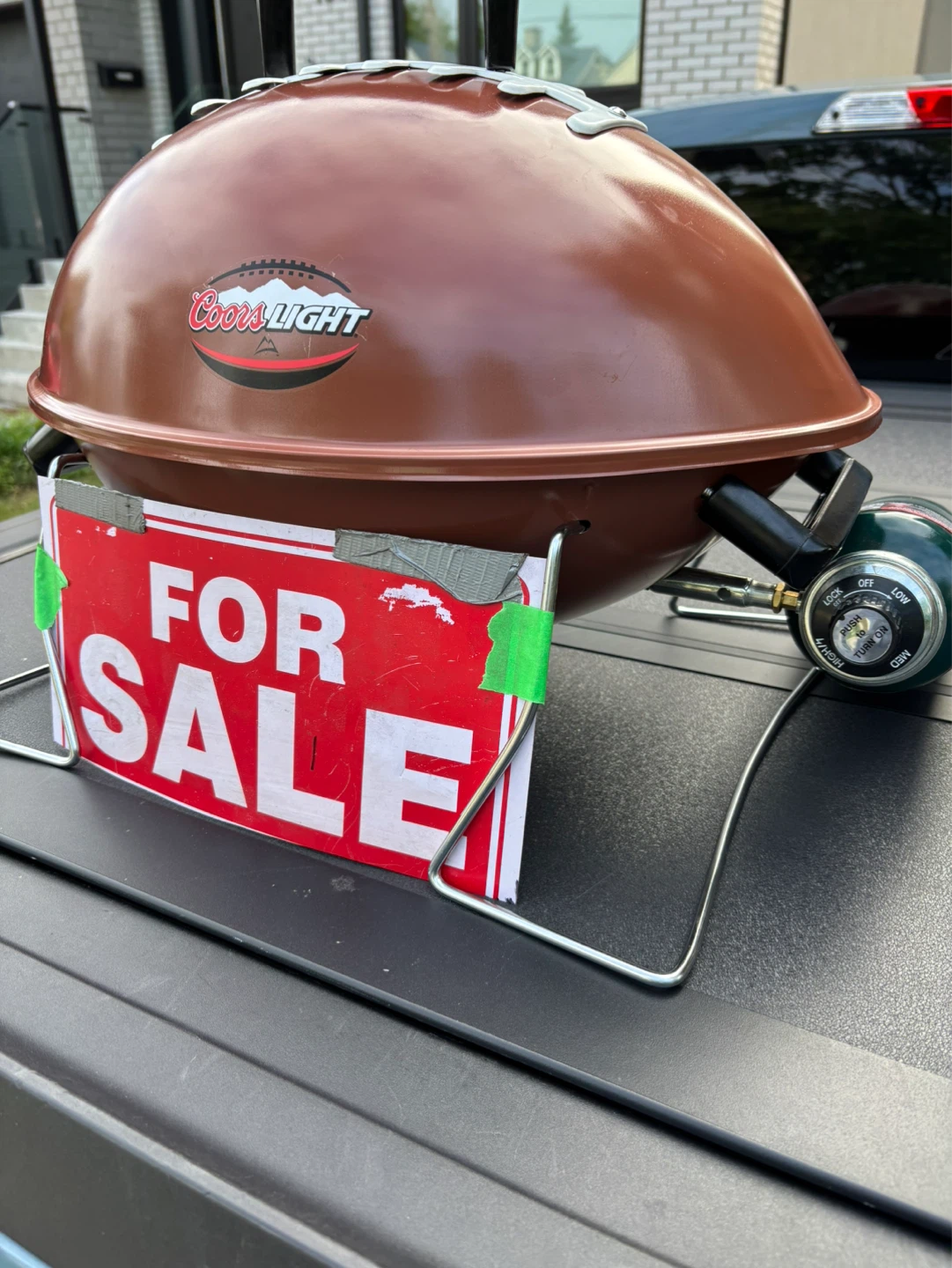 New Coors Football BBQ Grill (First one with Cash Takes it) - photo 4