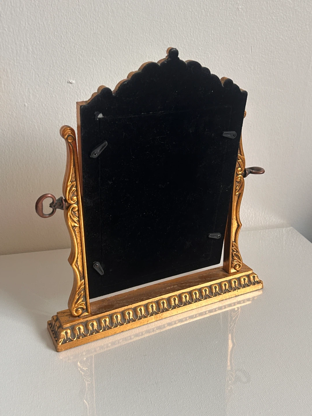 Ornate Gold Tabletop Mirror - photo 2