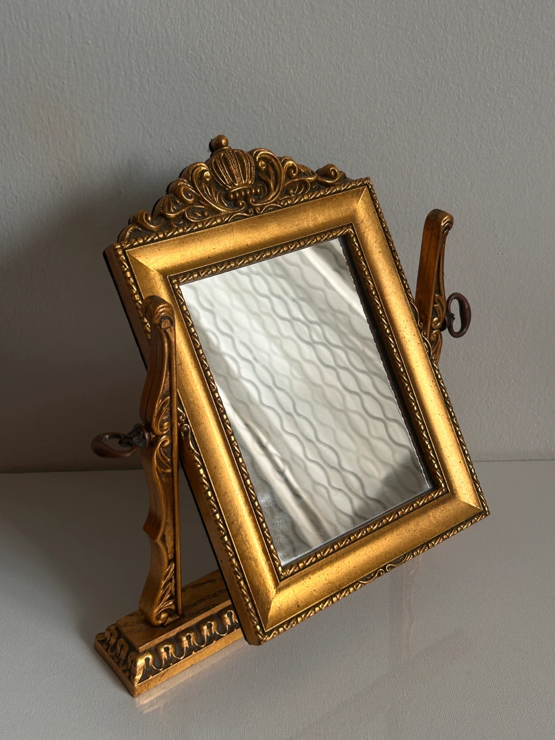 Ornate Gold Tabletop Mirror - photo 3