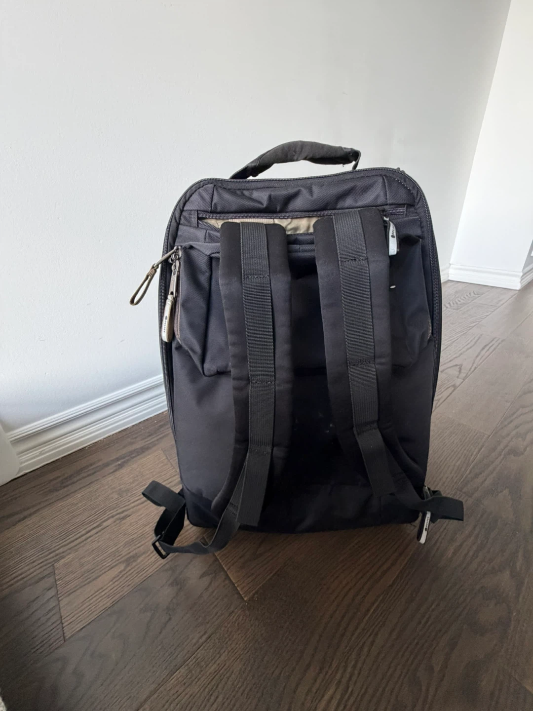 Delsey Black Rolling Luggage/Backpack