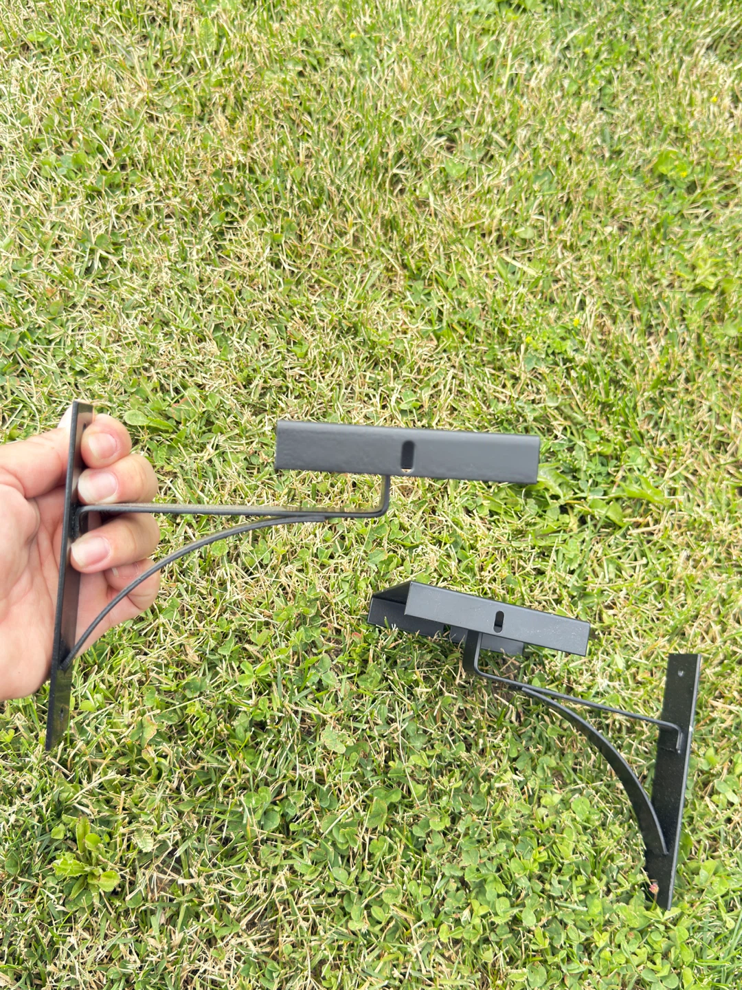 Black Metal Shelf Brackets - photo 2