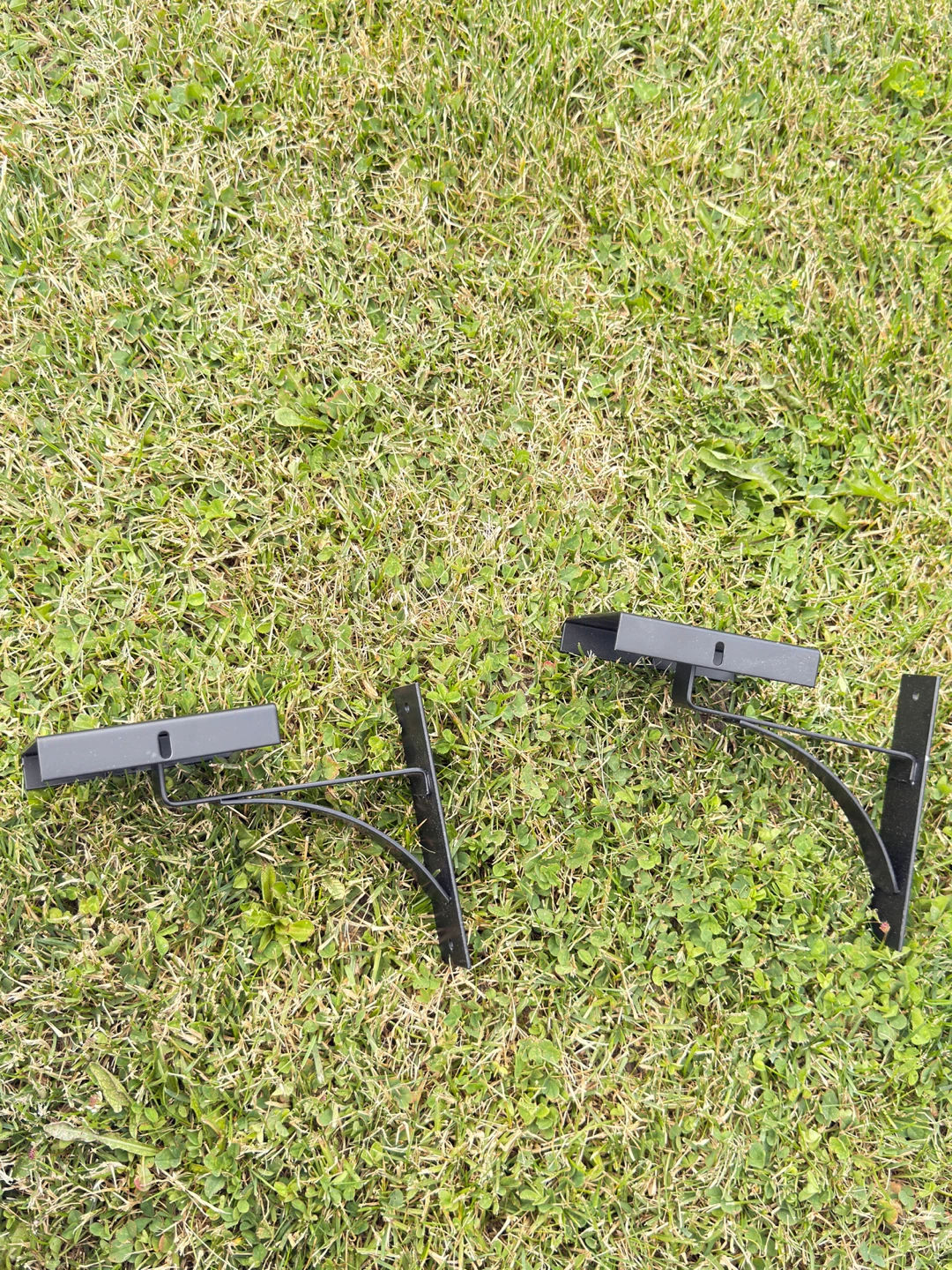 Black Metal Shelf Brackets