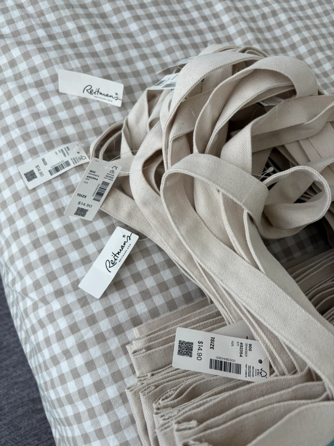 1 bag/$5 or 3 bags/$10 Reitmans Canvas Tote Bags (BRAND NEW) - photo 3