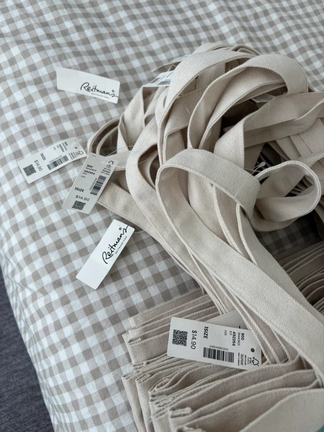 1 bag/$5 or 3 bags/$10 Reitmans Canvas Tote Bags (BRAND NEW) - photo 3