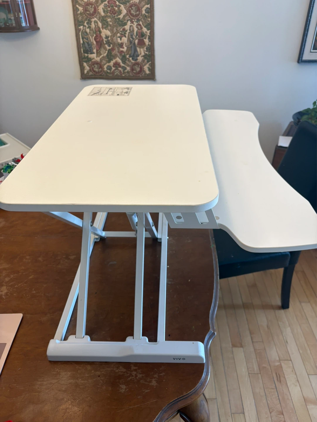 VIVO White Adjustable Standing Desk Converter - photo 3