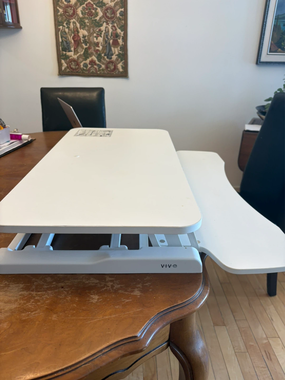 VIVO White Adjustable Standing Desk Converter