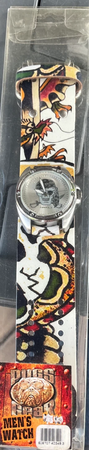 Men's Watch with Tattoo-Style Band